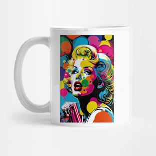 Modern woman in pop-art style Mug